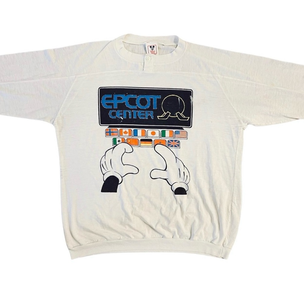 Rare Vintage Disney Epcot Long Sleeve Tee